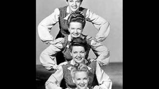 SATURDAY NIGHT (Is The Loneliest Night Of The Week) ~ The Four King Sisters  1945