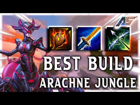 THIS IS THE SECRET ARACHNE STRAT TO OWNING RANKED GAMES - SMITE Arachne Jungle Conquest Gameplay