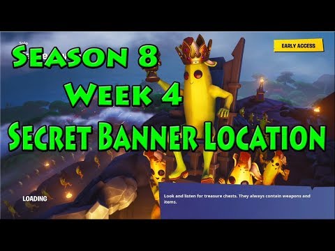 Season 8 Week 4 Secret Banner Location