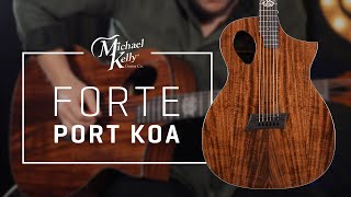 Video thumbnail for Michael Kelly Forte Port Koa Acoustic Guitar Demo by Michael Kelly Guitars