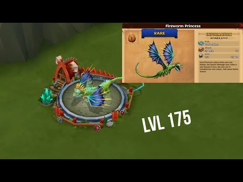 Fireworm Princess Titan LvL 175 | DRAGONS:RISE OF BERK