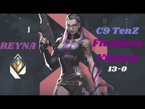 C9 TenZ Flawless Victory with Reyna (13-0) - VALORANT