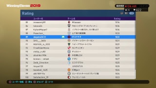 ウイイレ2019 myclub 今日で連休終わっちゃう。。。。。