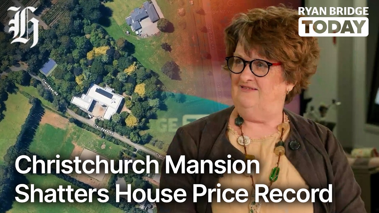 This Christchurch mansion shattered the city's house price record | Ryan Bridge TODAY