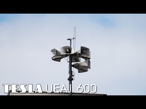 Siren Test | TESLA UEAJ - Přerov | 05.04.2023 | Long pre-test announcement