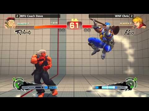 USF4 @ Winter Brawl 9 Salty Suite - BIFU Coach Steve (Rolento) vs WNF Chris (Ken) [720p/60fps]
