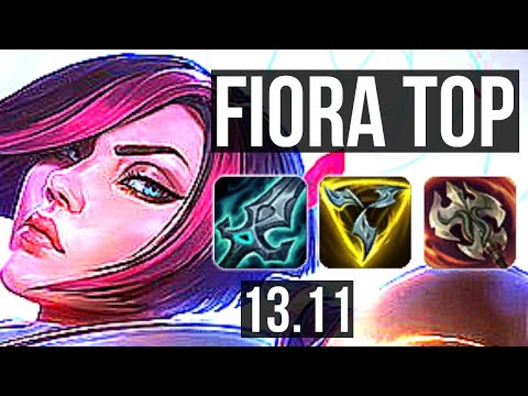FIORA vs RYZE (TOP) | 2.0M mastery, 6 solo kills | KR Master | 13.11