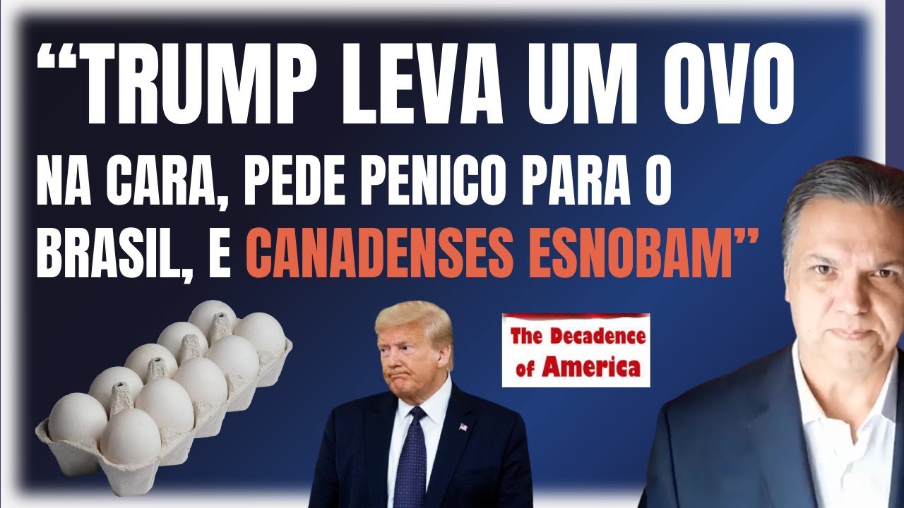 Trump "toma um ovo na cara", da Dinamarca.
