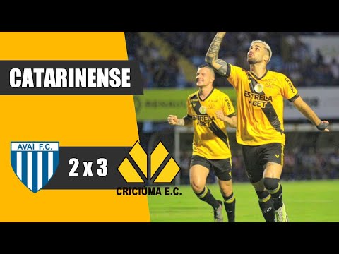 AVAÍ 2 X 3 CRICIÚMA | GOLS | CATARINENSE 2024