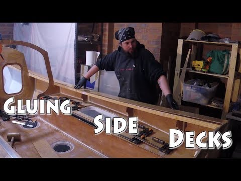 Building a SCAMP part 057 - Gluing Side Decks
