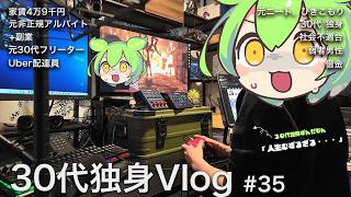 【vlog】社会不適合ぼっちの日常/足を怪我して仕事できない/ひきこもりでゲームの日常/副業の依頼が増えた/夏服を買ってカフェ活/一人暮らし/ルーティン/ずんだもん vlog#35