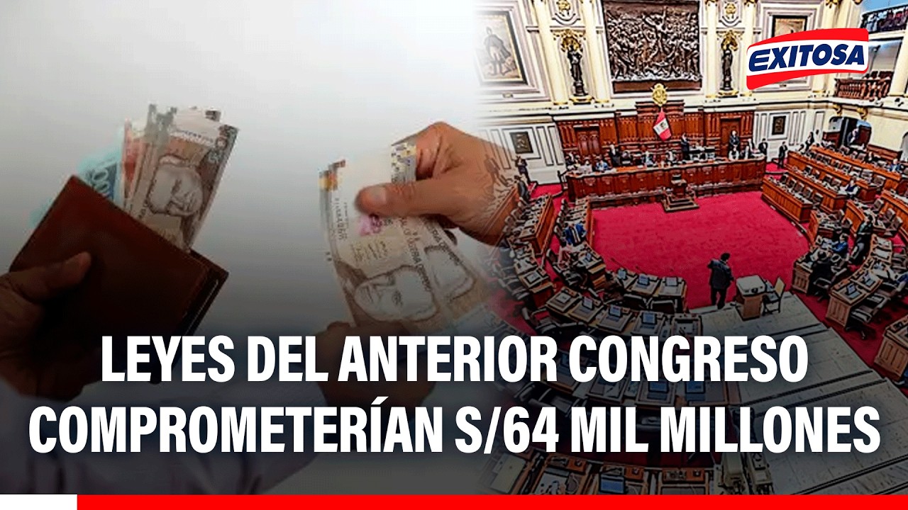 🔴🔵 Leyes del anterior Congreso comprometerían S/64 mil millones en gasto para 2027