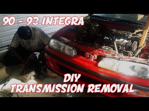 HOW TO REMOVE 90-93 ACURA INTEGRA TRANSMISSION