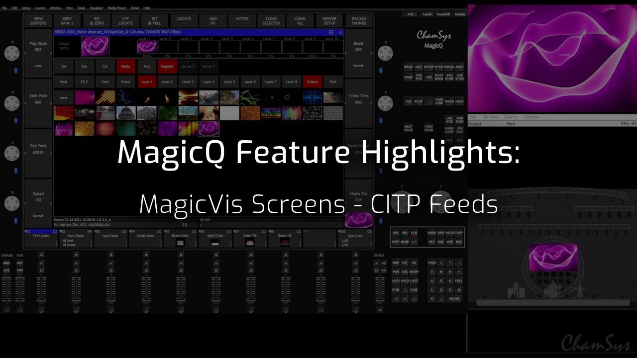 MagicQ Feature Videos: Inserting Screens into MagicVis with Media content (CITP)