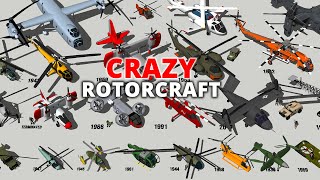 Crazy Looking Rotorcraft Type and Size Comparison 3D
