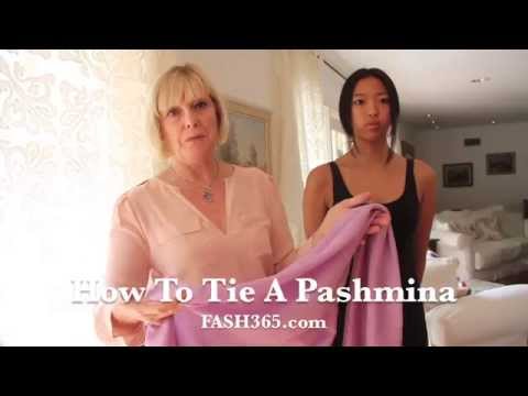 How to Tie A Pashmina Scarf - Daytime Wear