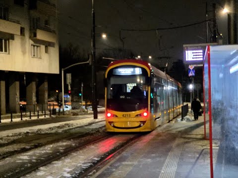 Tramwaje Warszawskie | linia 16 | Hyundai Rotem 140N #4213