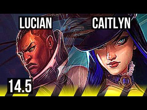 LUCIAN & Lulu vs CAITLYN & Lux (ADC) | 500+ games, 9/3/7 | KR Master | 14.5