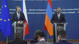 Remarks by Foreign Minister Ararat Mirzoyan during the joint press conference with the Foreign Minister of Czech Republic Jakub Kulhánek