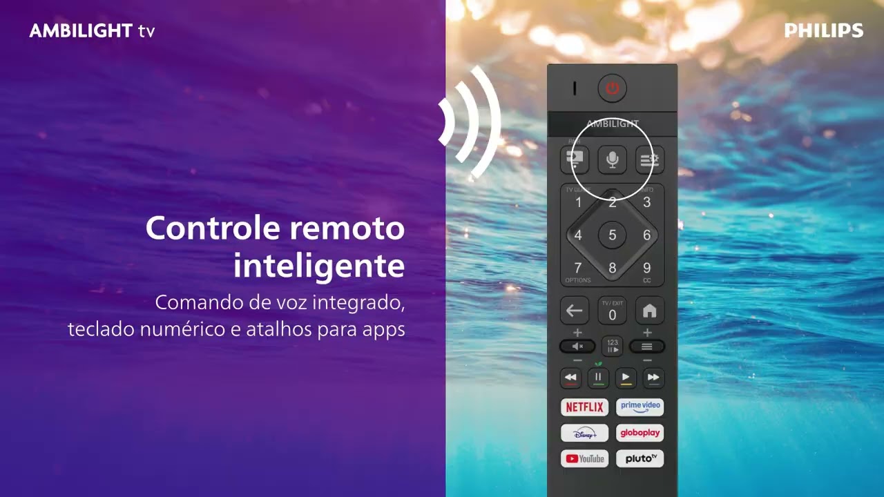 Miniatura da avaliação em vídeo de Smart TV Philips 55 polegadas 55PUG8100 4K Ambilight