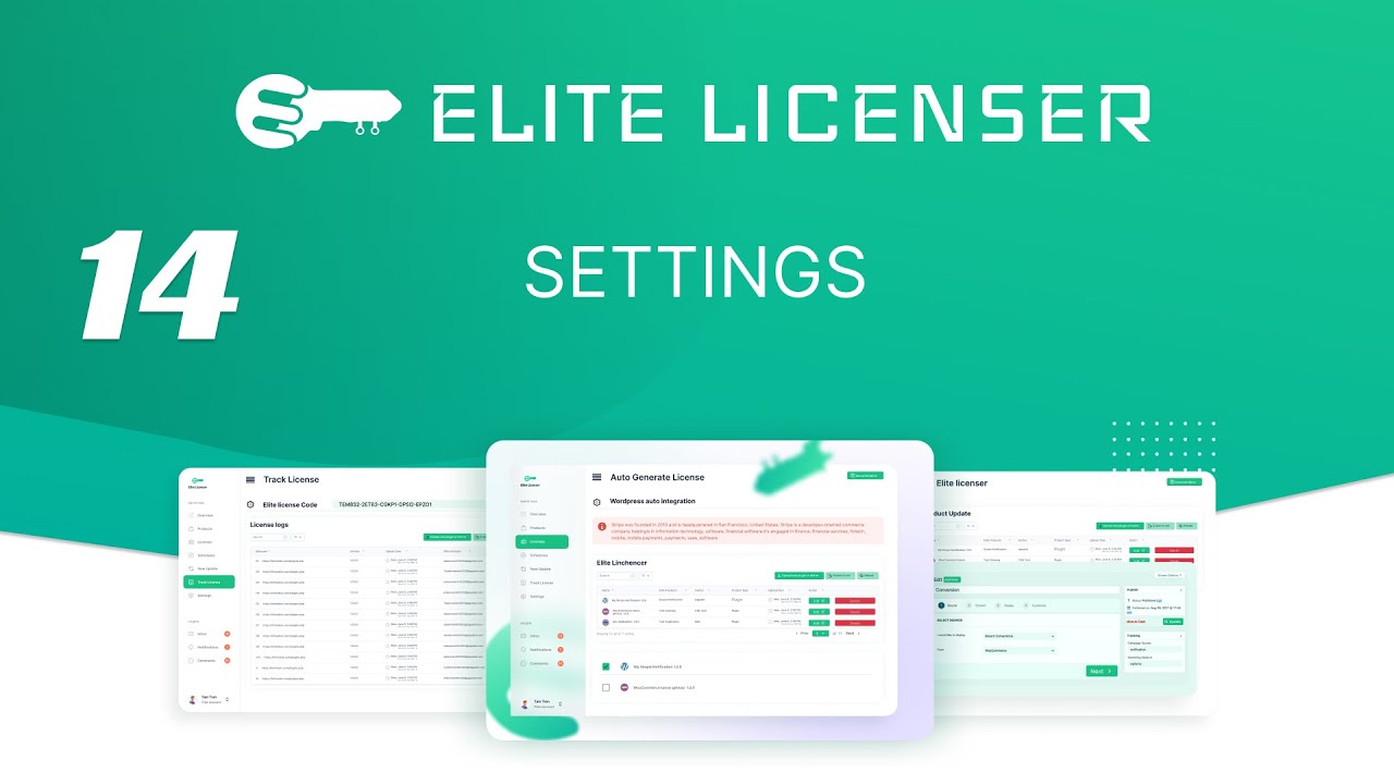 Elite Licenser -  Settings