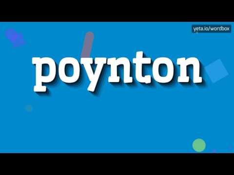 POYNTON - HOW TO PRONOUNCE IT!?