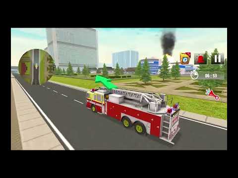City Rescue Fire Truck Games - Big Firefighter Truck Driving Games 2023 | 10 Sec Gameplay Square