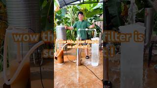 the muddy water becomes clean water in one second#purifier #filtration #ultrafilter #watertreatment