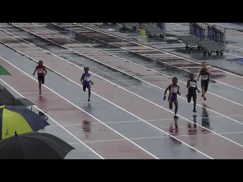 Boys 100m Dash 5-6 Year Old Semi Finals Heat 1 - 44th Annual Northwest Track and Field Classic 2019