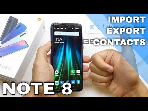 How to Transfer Contacts in XIAOMI Redmi Note 8 - Copy Contacts