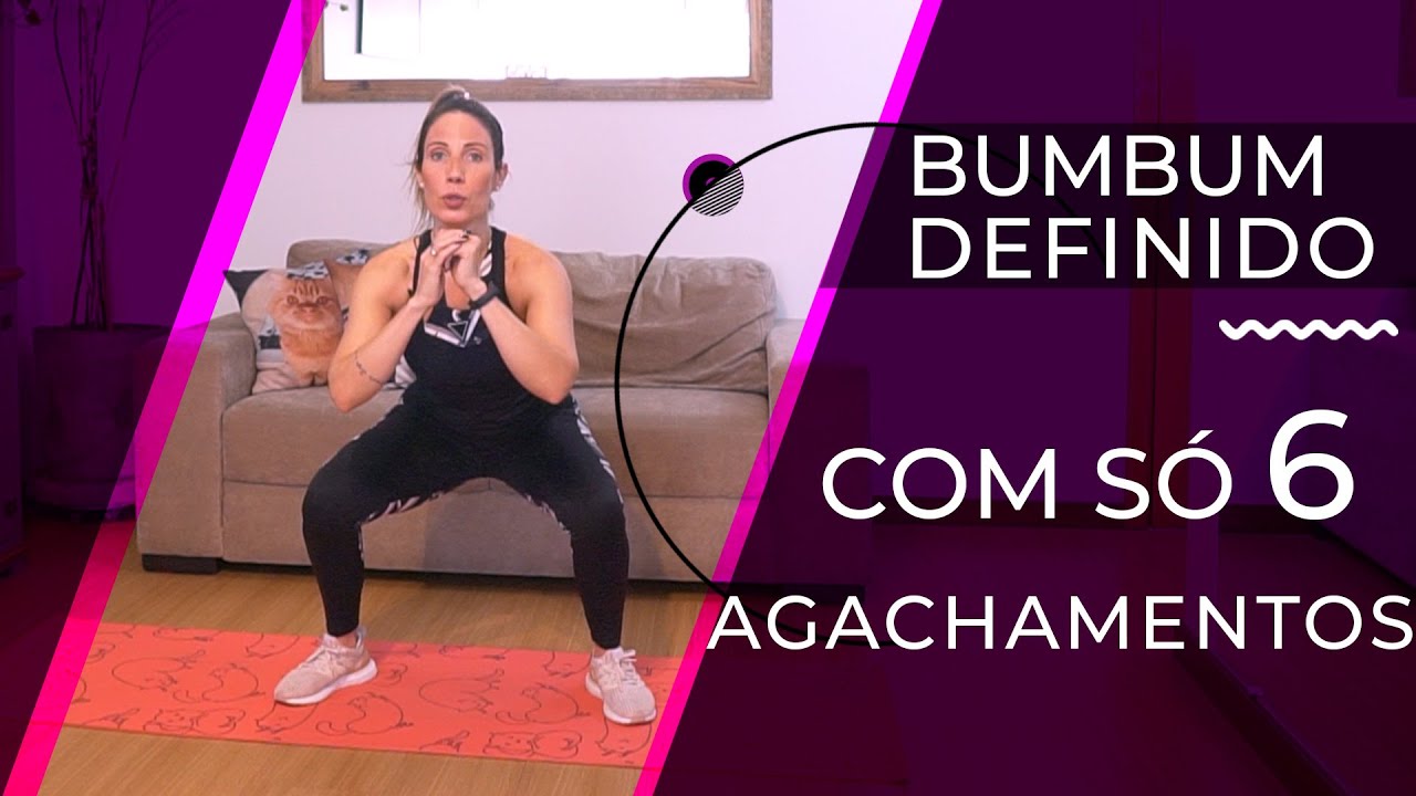 DEFININDO O BUMBUM com 6 agachamentos | Camila Sachs