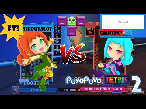 Sega ending, FT3 SirButALot VS GiantPC* 2nd game Puyo Puyo Tetris 2 Fusion