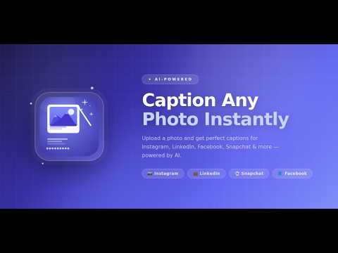 Capshot AI: Photo Captions video thumbnail