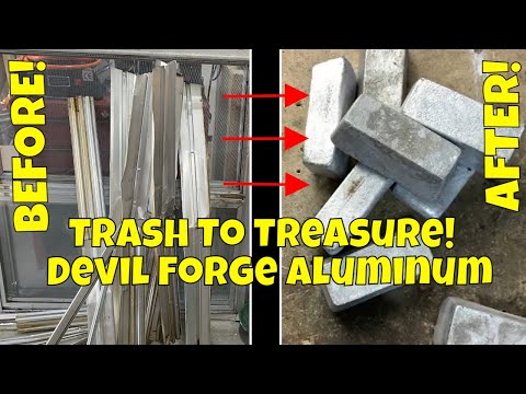 Massive Aluminum Window Meltdown in My Devil Forge!