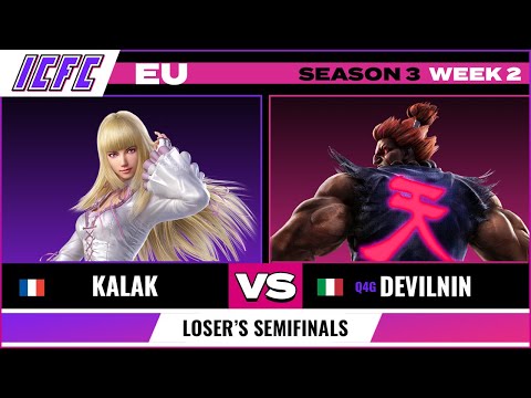 Kalak (Lili) vs Devilnin (Akuma) ICFC EU: Season 3 Week 2 - Loser's Semifinals