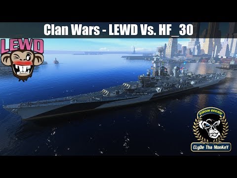 World of Warships Clan Wars: LEWD Vs HF_30