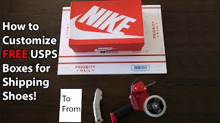 How To Ship Shoes With USPS! Ebay USPS Shoe Box Hack