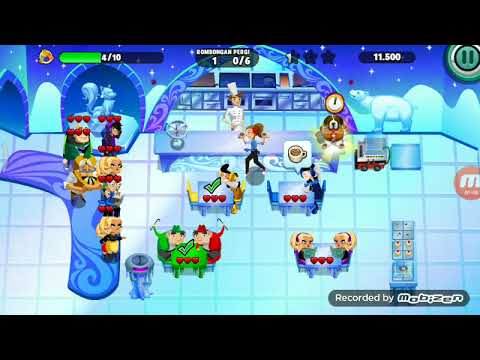 Diner dash level 199 Bintang 3 - GRILL 'N' CHILL