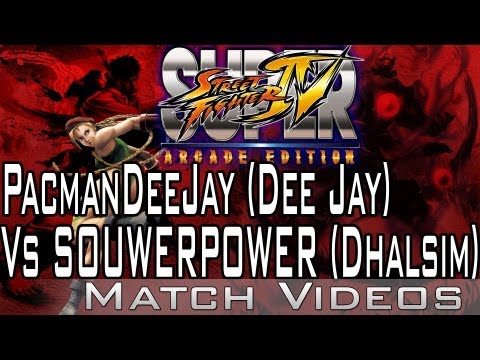 PacmanDeeJay (Dee Jay) Vs SOUWERPOWER (Dhalsim) SSF4 AE 2012 Match Video HD Super Street Fighter 4