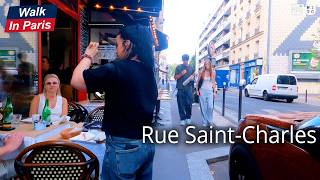 Rue Saint-Charles (4K) | Paris Walking Tour 2026