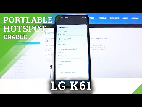 How to Enable Portable Hotspot on LG K61 - Share Wi-Fi
