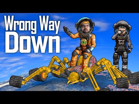 Wrong Way Down - Part 6 The Spidering... (Space Engineers Survival Challenge)