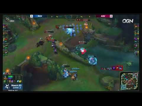 KSV vs ROX Highlights Game 2 LCK Spring 2018 W9D2 KSV Esports vs ROX Tigers