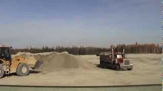 preview picture of video 'Massive Gravel Pit - Fort McMurray Oil Sands'
