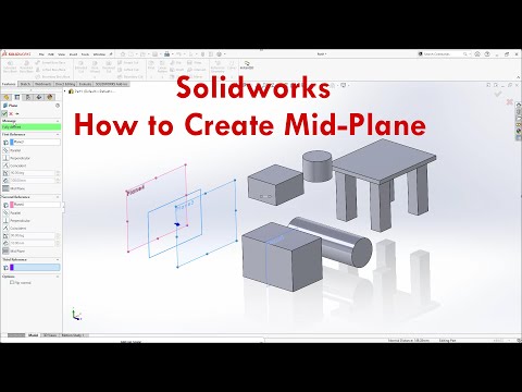 How to create Mid plane | Solidworks 2022| Solidworks Tips & Tricks | Solidworks Tutorial | Short#1