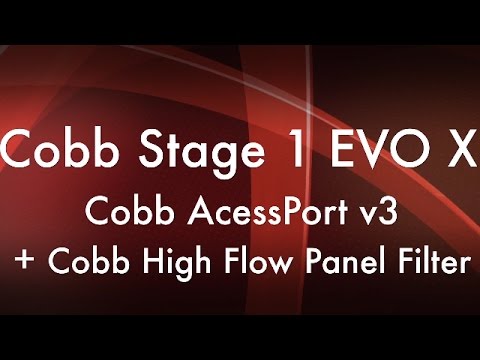 Cobb Tuning Stage 1 Evo X - Accessport v3 + Cobb High Flow Panel Filter