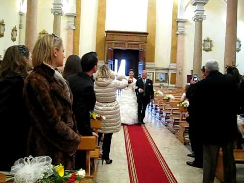 Matrimonio Daniel e Eleonora, entrata in Chiesa della Sposa