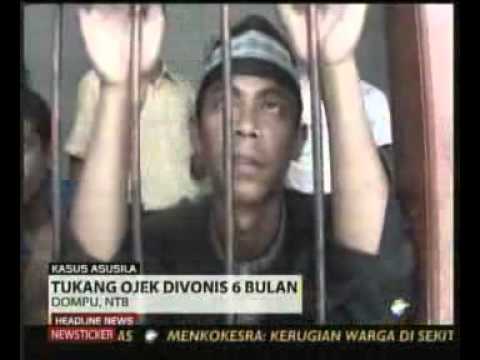 Pipis Sembarangan  Tukang Ojek Dipenjara 6 Bulan