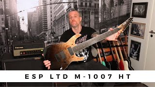 Video thumbnail for ESP LTD M-1007HT Black Fade 7-string by Euge Valovirta