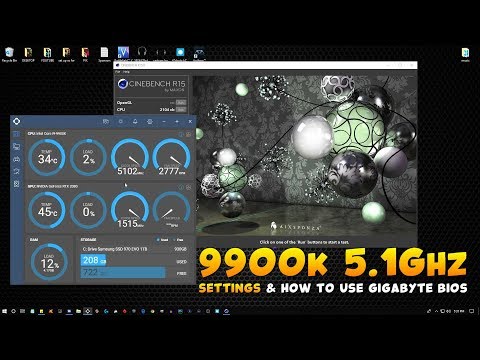 THE GIGABYTE BIOS Overview [] How To Overclock i9 9900k 5.1Ghz Settings (EASY) OC Guide / Tutorial